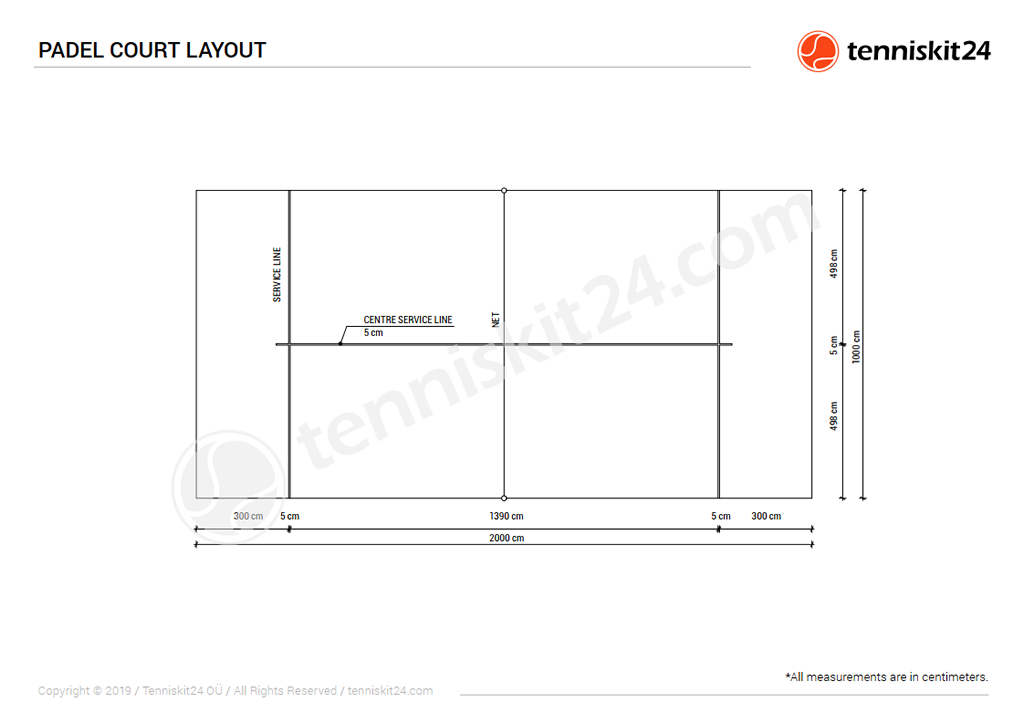 padel-court-layout-with-measurements-drawing Padel Court Layout Drawing with Measurements