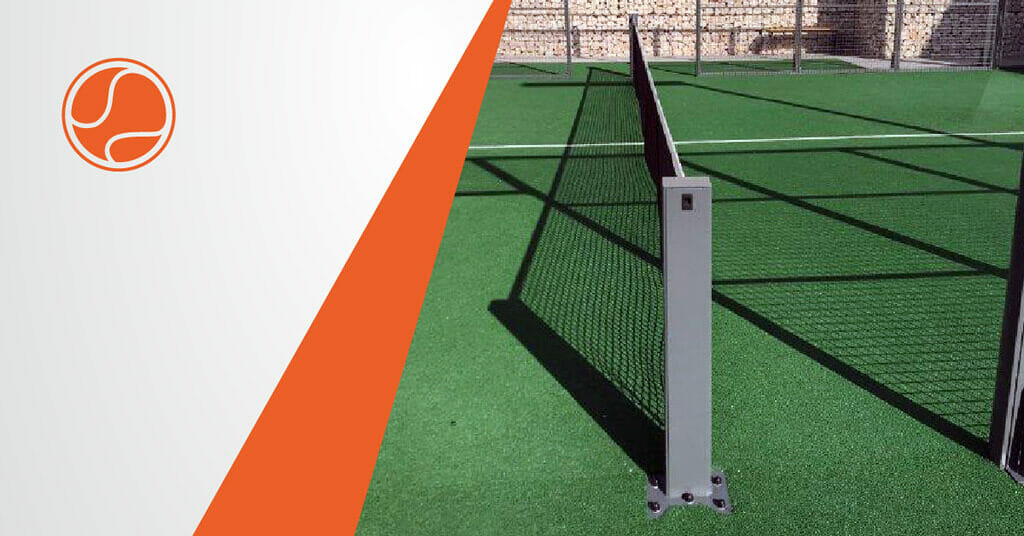 Padel Court Posts and Net View