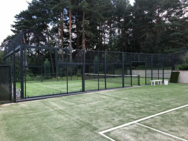 Panorama Padel Court Fencing Side View