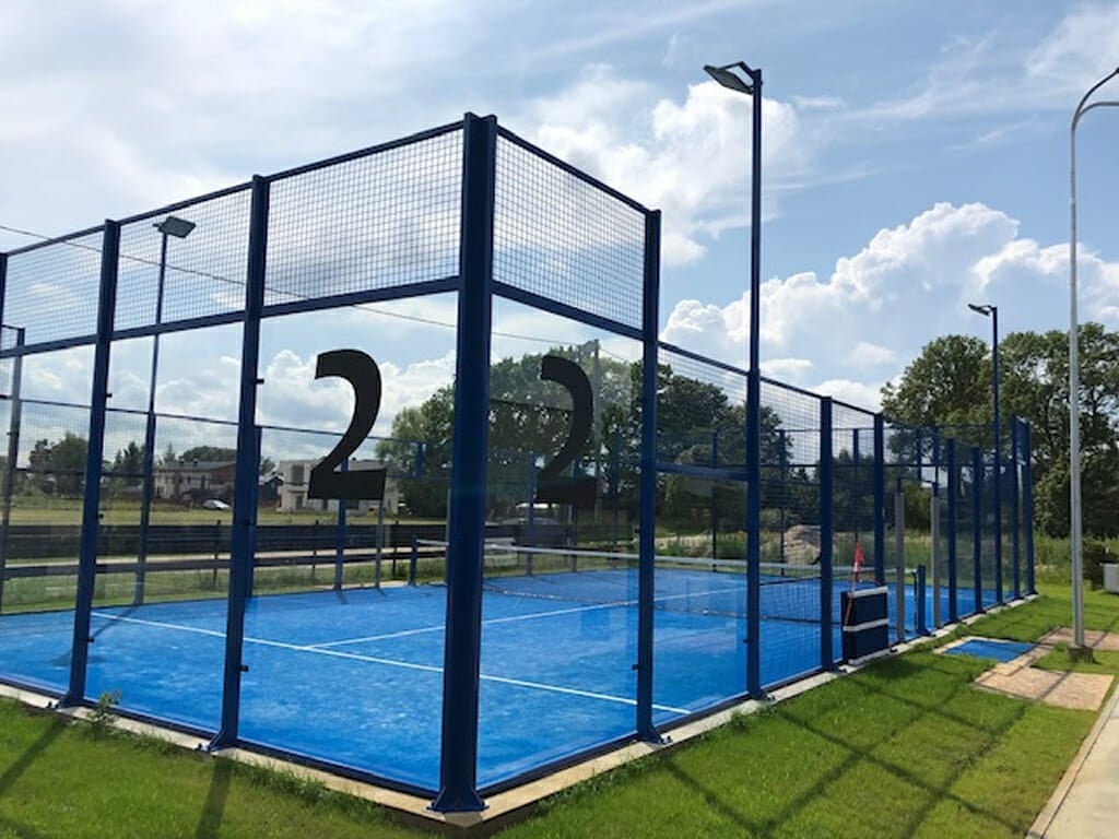 Standard Padel Court Fencing Corner View