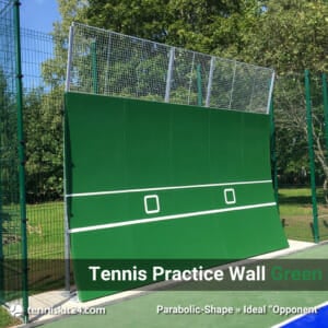 Tennis Practice Wall with Label