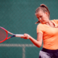 Girl playing tennis